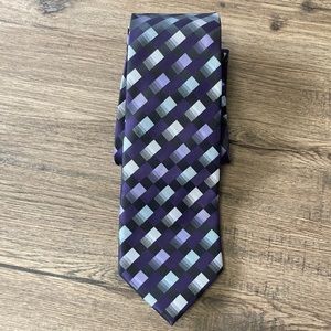 Haggar| Purple Geometric Tie